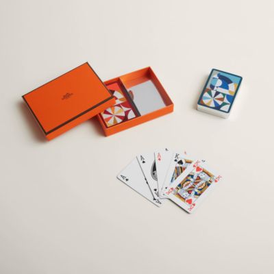 Set of 2 Cheval Natte bridge playing cards, View: video, view 2 of 4